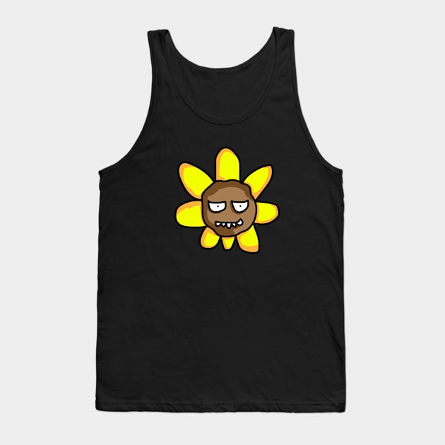 Unrelaxing Sun Flower Tank Top by ImSorry Gudboy